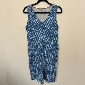 Boden Blue and White Floral Dress